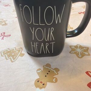 Rae Dunn Black Mug with Motivational Message